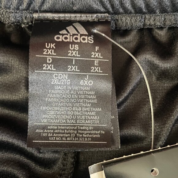 Adidas Galaxy Shorts Mens 2XL Black Activewear Three Stripes Unlined New NWT - Picture 5 of 7